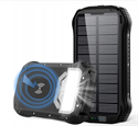 Power Bank Solar Qi Wireless Charger 26800mAh Large Capacity の画像