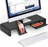 Image de Foldable Monitor Stand Riser Computer Laptop Shelf with Organizer Drawer