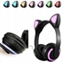 Image de Wireless Bluetooth LED Headphones Cat Ears Long Standby Time Headset with Built-in Microphone