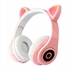 Image de Wireless Bluetooth LED Headphones Cat Ears Long Standby Time Headset with Built-in Microphone