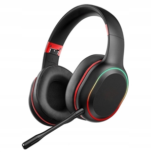 Foldable Wireless RGB Gaming Headphones for Gamers with a Detachable Microphone