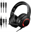 Image de Gaming Headset with Microphone LED Light for PC PS4 Xbox One Switch