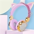 Image de Over-ear Wired Earphones Noise Reduction Headphones Unicorn Gold Color