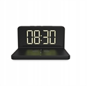 QI Wireless Charger Clock Alarm LCD USB