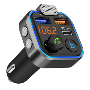 Picture of FM transmitter Bluetooth 5.0 Dual USB Charger QC3.0