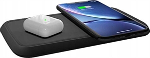 Изображение Двойное беспроводное зарядное устройство Qi 30 Вт для Apple iPhone и Samsung
