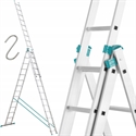 Ladder Aluminum 3x14 Strong 10.90m