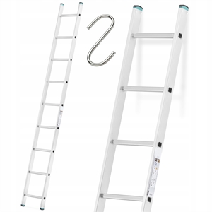 Изображение Наклонная алюминиевая лестница 1x9 - 2,56 м
