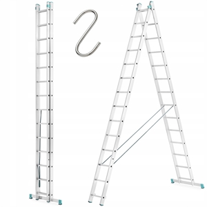 Ladder 2x14 Stepped Aluminum Painting Ladder