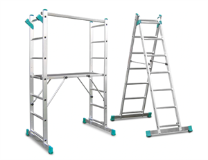 Image de Ladders Platform Scaffolding Aluminum Ladder 2x7