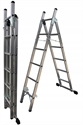 Three-function Aluminum Ladder 3.56 m for Stairs 150 kg の画像