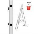Ladder Aluminum Ladder 3x16 for Stairs 150 kg + hook
