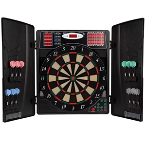 Electronic Dart Target with 12 Soft Darts LED Display Screen