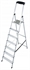 Изображение Лестница алюминиевая 1x7 3,50 м с полкой