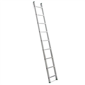 Picture of Folding aluminum ladder 1x9 2.56 m Rubber