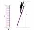 Picture of Industrial Ladder 11 Steps Aluminum Ladder Up to 150KG