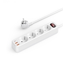 Picture of HOBBYTECH 4 Outlet Power Power Strip EU Plug Wall Socket with PD 20W QC3.0 USB Fast Charging Power Strip