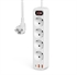 Изображение HOBBYTECH 4 Outlet Power Power Strip EU Plug Wall Socket with PD 20W QC3.0 USB Fast Charging Power Strip