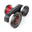 Picture of 4IN1 Macro +fisheye+ 5Xtelephoto+fisheye on the front lens Special for iPhone5/5S