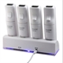 4 Charger Charging Dock Station+4 Battery Packs For Nintendo Wii Remote Control