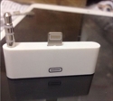 Picture of 8pin to 30pin Dock Lightning Audio Charger Adapter For Apple Touch iphone 5 ipod