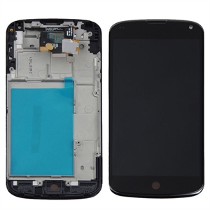 Изображение Screen Assembly for Nexus 4 E960 LCD Touch Digitizer Replacement Frame LG Google