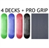 4 BLANK Skateboard DECKS Deck 8 in (8.0) STAINED WITH PRO GRIPTAPE の画像