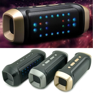 Firstsing Stereo Portable Bluetooth 3.0 With Led  Lights  Speaker Wireless Mini sound box for Apple Samsung HTC phone  の画像
