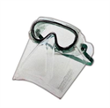 Firstsing Universal Clear Polycarbonate Safety MonoShield with Goggle