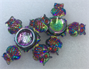 Firstsing Colorful diamond-studded owl  Finger gyro Hand Spinner Fidget EDC Toy