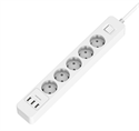 Picture of Firstsing 16A Wall Charger Socket with 5 Outlet and 3 USB Ports Travel Adapter Switch Power