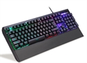 Firstsing 3 color backlight adjustable breathing light USB Wired Waterproof Multimedia Mechanical feel Gaming Keyboard