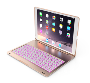 Firstsing Aluminium alloy Bluetooth Keyboard with Colourful backlight for iPadpro10.5