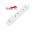 Image de Firstsing Quick Charger 3.0 Power Strip Surge Protector 5 AC Outlets with 3 USB Ports Travel Adapter Switch Power