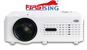 Firstsing Video Projector Portable LED 1500 Lumens Screen Projector 1080P USB の画像