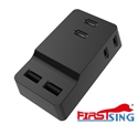 FirstSing Dual USB Wall Charger Adapter 2.4A Portable Travel Home Charger Plug for iPhone iPad Samsung and BC1.2 DCP の画像