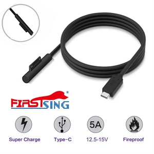 Изображение Firstsing Type-c USB-C Laptop Charging Cable for Microsoft Surface Book 3