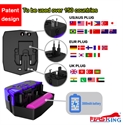 Picture of Firstsing Universal Plug Adapter 2 Usb Port World Travel  Power Charger Adaptor With Au Us Uk Eu Converter Plug 3000Mah Power Bank Adapter
