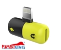 Image de Firstsing Mini Capsule Dual Lightning Adapter Splitter Headphone Audio and Charge Adapter Lightning Splitter for iPhone 7 8 Plus X
