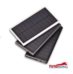 Firstsing 5000mAh Portable  Solar Charger  Battery Power Bank used for Smartphone iPhone6  iPhone7 iPadmini iPad Tablet の画像