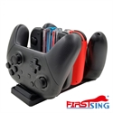 Изображение Firstsing Games Joy-Con Controller and Pro Controller Charging Dock Station 6 in 1 for Nintendo Switch with Charging Indicators