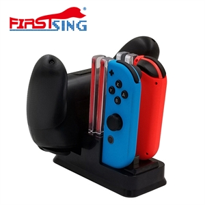 Firstsing Charging Dock Stand Station for Switch Joy-con and Pro Controller with Charging Indicator