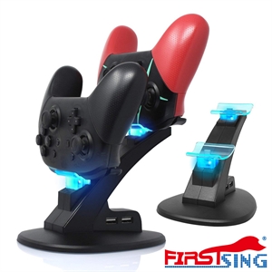 Firstsing Fast Controller Charger Charging Docking Station Stand for  Nintendo Switch Pro Controller の画像