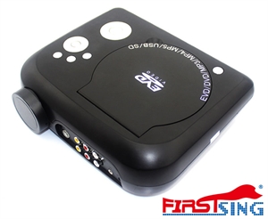 Image de Firstsing Portable LED Multimedia Projector with DVD Player Home theater