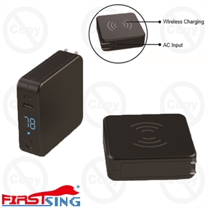 Image de Firstsing 6000mAh USB-C PD AC Adapter 10W Qi Wireless Charger Fast Charging Pad