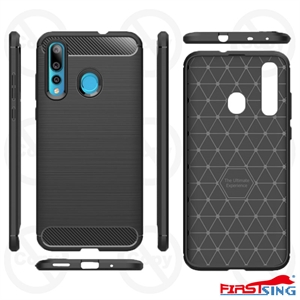 Picture of Firstsing Shockproof Carbon Fiber TPU Phone Case for Huawei Nova 4