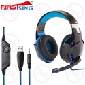 Picture of Firstsing Lighted Gaming Headset with Cable Control Over Ear Stereo Headset for PC PS4 Xbox Switch
