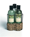 Luxurious delightfully scented bubble bath gift set with wire caddy
