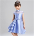 Picture of Party Prom Princess Pageant Bridesmaid Bow Detail Lace Dress