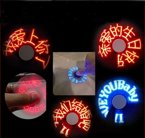 Image de Firstsing USB Rechargeable LED flashing APP controls Finger gyro Hand Spinner Fidget EDC Toy